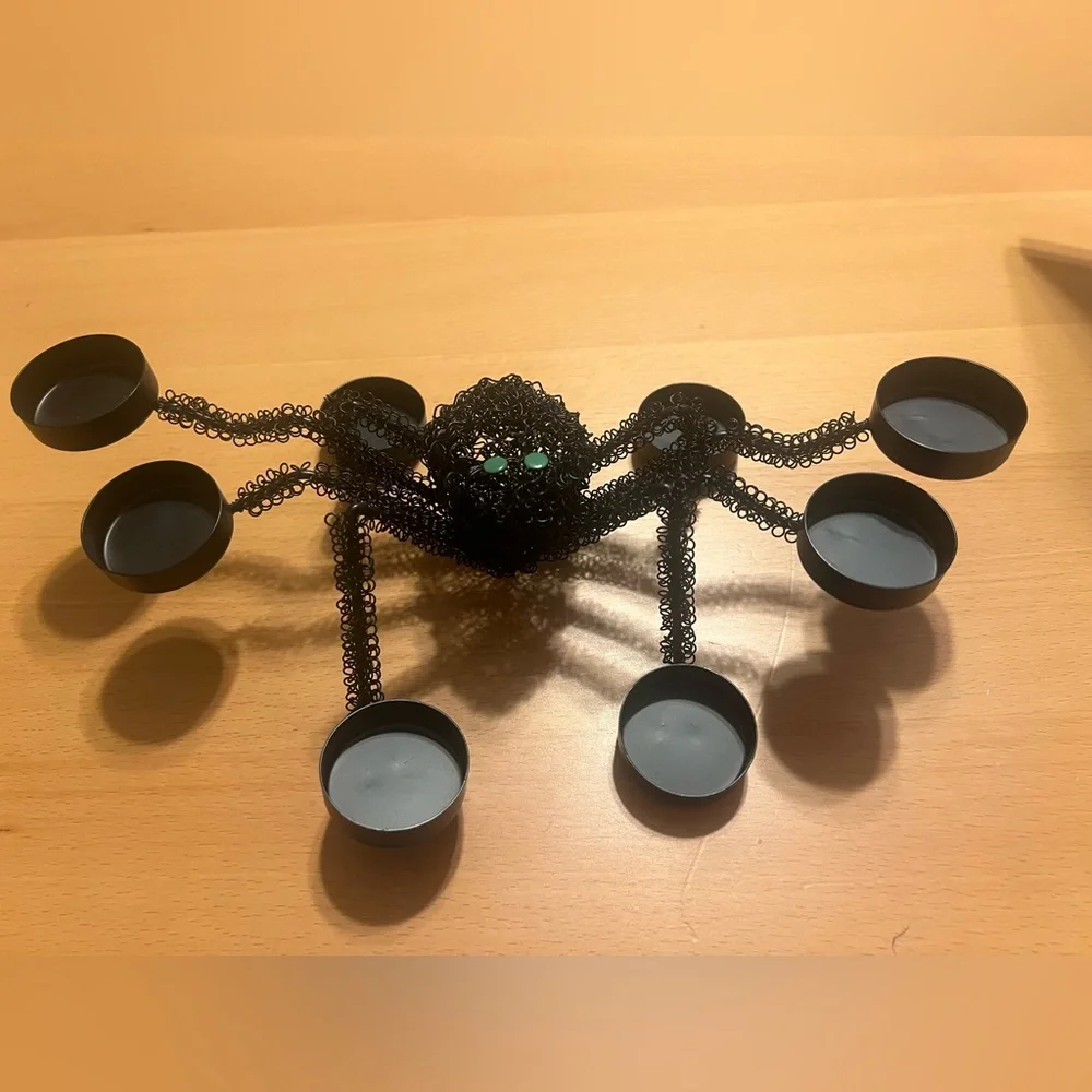 Like New Black Spider Tealight Holder